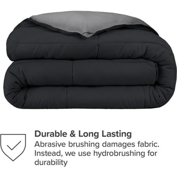 Queen Comforter - Reversible Colors - Goose Down Alternative - Ultra-Soft - Picture 7 of 7